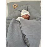 Pro útulný domov Péřová zavinovačka mušelínová Šedá Sada 4v1 – Zboží Mobilmania