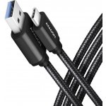 Axagon BUCM3-AM20AB SPEEd USB-C USB-A, USB 3.2 Gen 1, 3A, ALU, oplet, 2m, černý – Hledejceny.cz