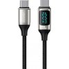 usb kabel Usams U78 USB-C - USB-C LED, 1,2m