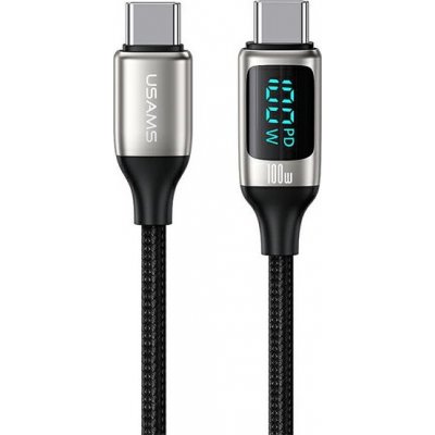 Usams U78 USB-C - USB-C LED, 1,2m – Zboží Mobilmania