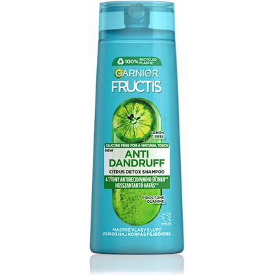 Garnier Čistící šampon pro mastné vlasy s lupy Fructis Anti Dandruff Citrus Detox C6879700 250 ml – Zboží Mobilmania