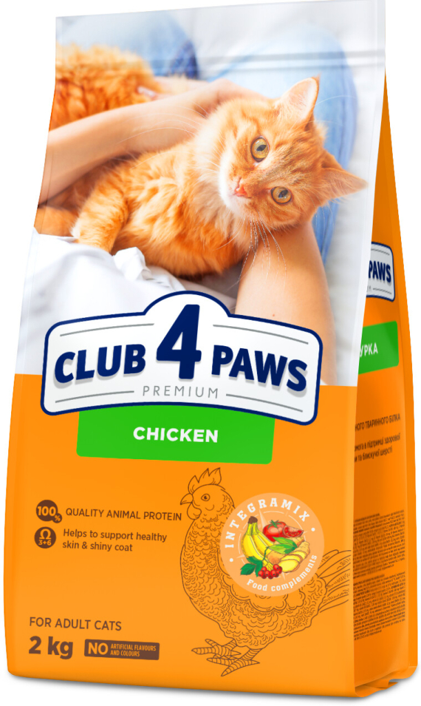 Club 4 Paws Premium krmivo suché kuře 2 kg