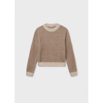 Mayoral svetr s proužky béžový – Zboží Mobilmania
