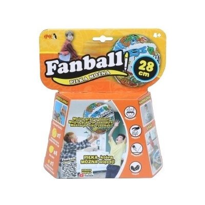 Fanball nafukovací balonová míč k vybarvování, oranžová