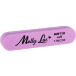 Molly Lac Penový pilník na nechty mini rovný zaoblený ružový 180/240 – Zboží Dáma