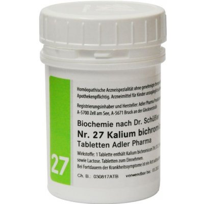 Adler Pharma Schüsslerovy soli Nr. 27 Kalium bichromicum D12 400 tablet – Hledejceny.cz