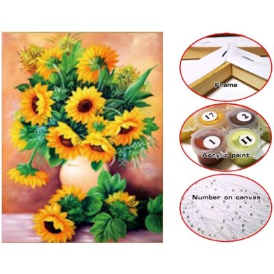 Smiffys Slunečnice 410742 Plátno 30 x 40 cm – Hledejceny.cz