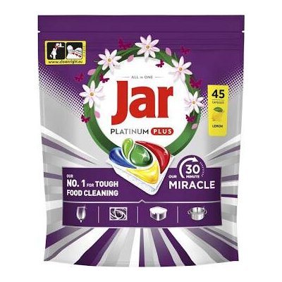 Jar Platinum Plus 30 Minute Miracle Lemon kapsle do myčky 45 ks – Hledejceny.cz