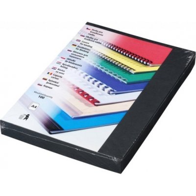 Eurosupplies Delta A4 imitace kůže černé 100 ks – Zboží Živě