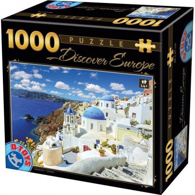 D-Toys Santorini Řecko 1000 dílků – Zboží Mobilmania