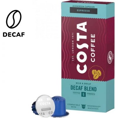Costa Coffee Bezkofeinové kapsle The Dark Roast kompatibilní s kávovary Nespresso 10 ks