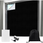 Zatemňovací závěs černý 300 cm x 145 cm suchý zip – Hledejceny.cz