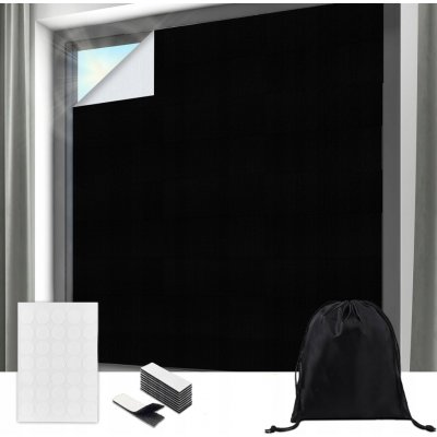 Zatemňovací závěs černý 300 cm x 145 cm suchý zip – Hledejceny.cz