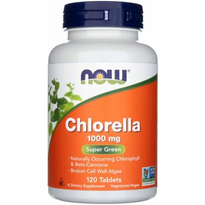 NOW Chlorella 1000 mg 120 tablet – Hledejceny.cz