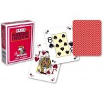 Modiano Poker , mini, 4 rohy, červené, sada 12 balíčků