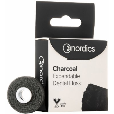 Nordics Floss Expandable Charcoal zubní nit 30 m – Hledejceny.cz