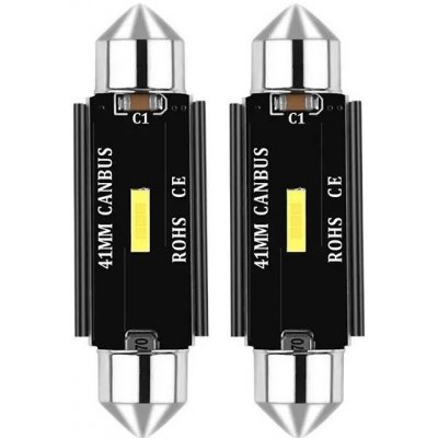 CANBUS LED žárovky 1 x SMD, UltraBright 1860, Festoon 41 mm Bílá, 12 V / 24 V. – Hledejceny.cz