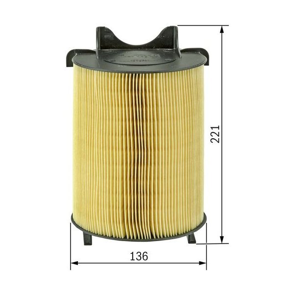Vzduchový filtr pro automobil Vzduchový filtr BOSCH (BO 1987429405)