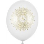 PartyDeco Balónky 30cm IHS Metallic Pure White – Zboží Dáma