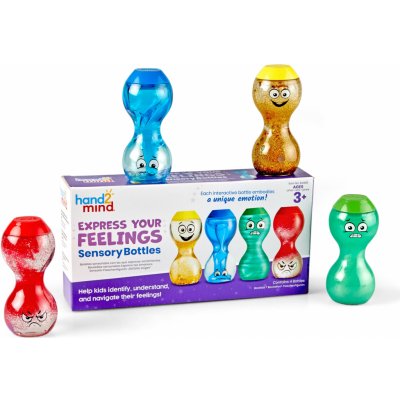 Hand2mind Sensorické emoční olejové přesýpací hodiny set 4 kusů – Sleviste.cz