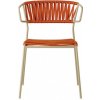 Zahradní židle a křeslo Scab Židle LISA FILÓ s područkami dove grey Barva kostry Scab VT-holubičí šeď PVC výplet SCAB N30 - oranžový 2870