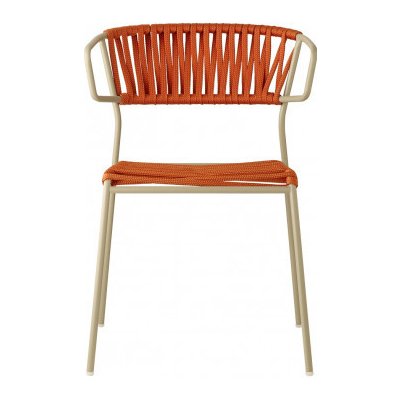 Scab Židle LISA FILÓ s područkami dove grey Barva kostry Scab VT-holubičí šeď PVC výplet SCAB N30 - oranžový 2870 – Zboží Mobilmania