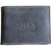 Peněženka Pánská kožená peněženka Wild's Collection šedá