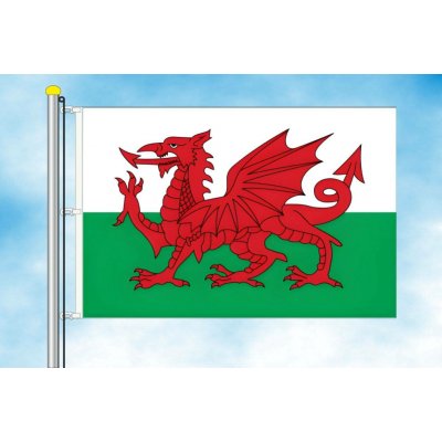 LIBEA, s.r.o. Vlajka Walesu Rozměr: 60×90 cm, Uchycení: Karabiny na stožár – Hledejceny.cz