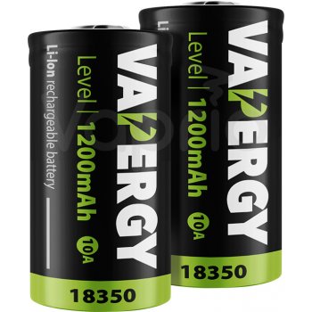Vapergy Level baterie 18350 1200mAh 10A 2ks