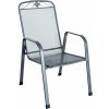 Zahradní židle a křeslo MWH Savoy - stohovatelná židle z tahokovu tmavě šedá 75 x 57 x 93 cm