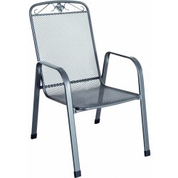MWH Savoy - stohovatelná židle z tahokovu tmavě šedá 75 x 57 x 93 cm