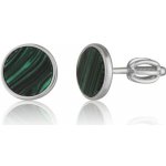 JVD stříbrné peckové náušnice na šroubek s malachity SVLE0958SH2ZESR – Hledejceny.cz