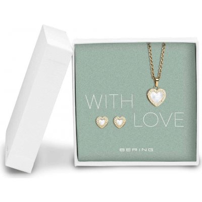 Bering dárková sada náhrdelník naušnice Arctic Symphony 428-712-Gold – Zboží Dáma