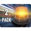 Přední světlomet TruckLED LED střešní výstražné světlo - maják, 20W, 12-24V, oranžové/2-PACK! [L0009-ALR]