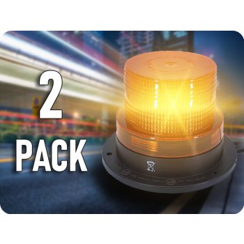 TruckLED LED střešní výstražné světlo - maják, 20W, 12-24V, oranžové/2-PACK! [L0009-ALR]