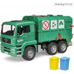 Bruder 2753 Nákladní auto MAN popeláři v zelené barvě – Hledejceny.cz