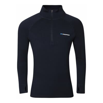 MT TRZ 250 pánský merino rolák s krátkým zipem černo-modrá – Zboží Mobilmania