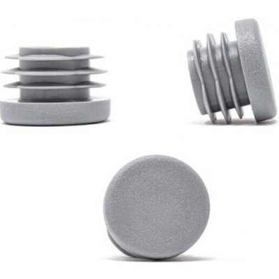 Zátka, záslepka šedá kulatá s lamelami průměr 20 mm; ZK20-GREY – Hledejceny.cz