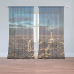 Sablio Záclony Noční Paříž: 2ks 150x250cm – Hledejceny.cz