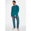 Pánské pyžamo Cornette 458/252 Arthur pánské pyžamo dlouhé zelené