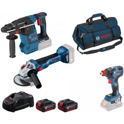 Bosch GBH 18V-26 + GDX 18V-200 + GWS 18V-10 0615990N21 – Zbozi.Blesk.cz