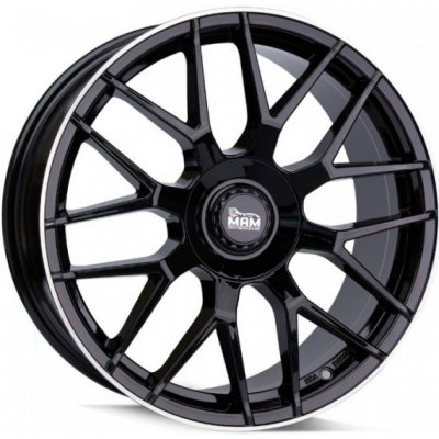 Mam Gt1 8X18 5X100 ET45 black lip polished – Hledejceny.cz