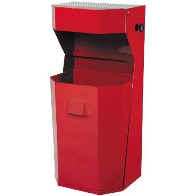 Enprag Venkovní odpadkový koš s popelníkem 1024 červená