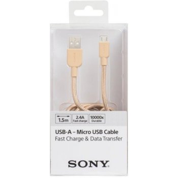 Sony CP-ABP150N USB Type A / Type B, 2,4A, 150cm, zlatý