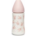Suavinex láhev premium 3 pozice králík růžová 270ml – Zboží Mobilmania