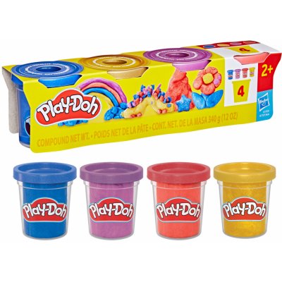 Play-Doh HASBRO 4ks kelímků metalické barvy – Sleviste.cz