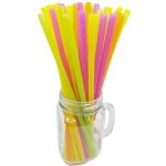 GoDan Plastová brčka slámky 7 × 280 mm neon 250 ks – Zboží Dáma