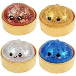 Kawaii Antistresový mačkací knedlíček Squishy Dumpling SLIME třpytkami 5 8cm – Sleviste.cz