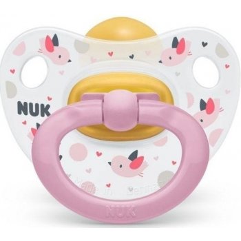 Nuk Happy Kids latex ptáček růžová