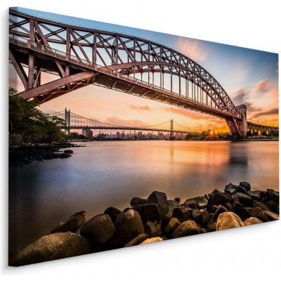 MyBestHome BOX Plátno Hell Gate Bridge, New York Varianta: 30x20 – Zbozi.Blesk.cz